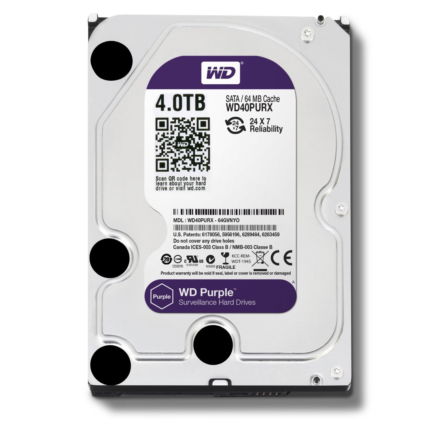 WD 4TB HDD PURPLE (yeni)